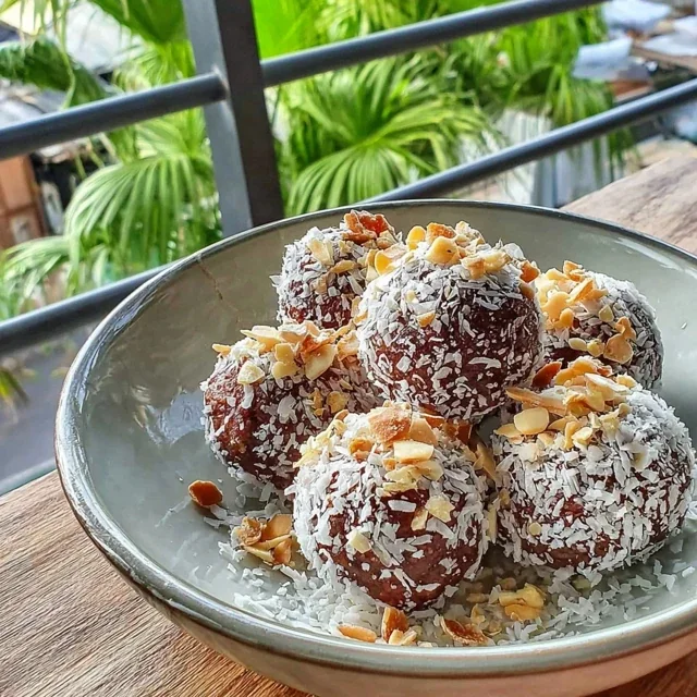Chokladbollstryfflar med Kokos