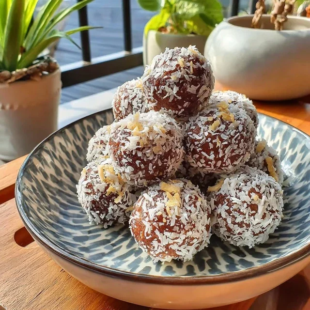 Chokladbollstryfflar med Kokos