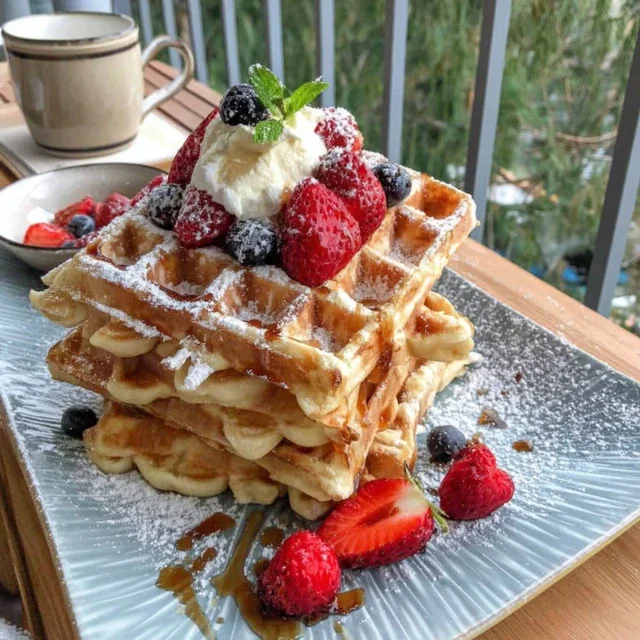 Krispiga Svenska Våfflor till Våffeldagen