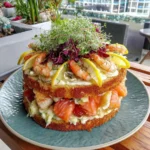 Smörgåstårta med Lax och Räkor