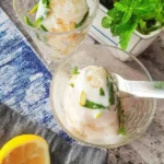Citrongranita med färsk mynta