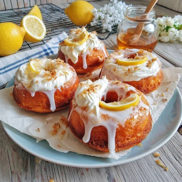 Citronmunkar med vaniljsocker