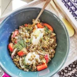 Grön linssallad med unga morötter och spiskummin