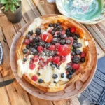 Nordic Berry Cake with Crème Fraîche