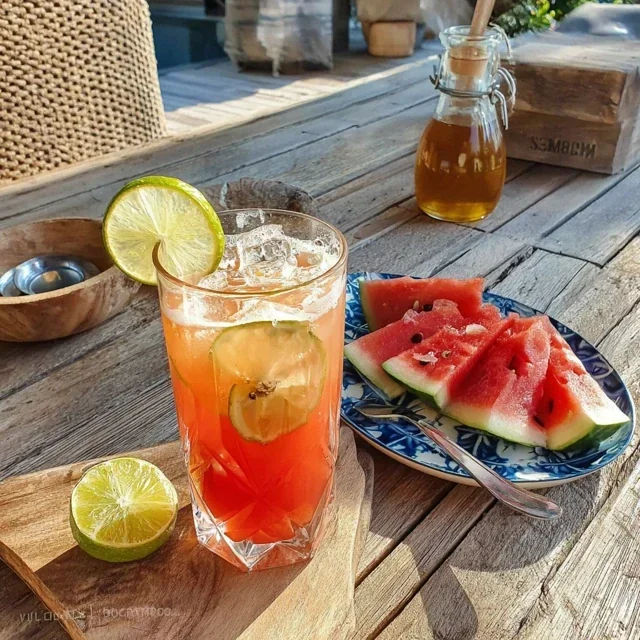 Vattenmelon-agua-fresca med lime